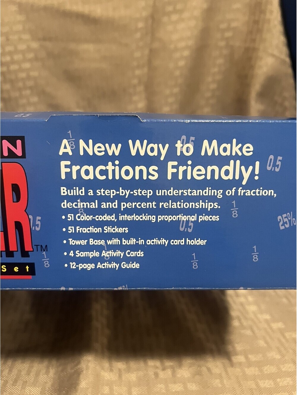 Learning Resources Fraction Tower Activity Set STEM 2085 NOS Math Manipulative - Picture 8 of 9